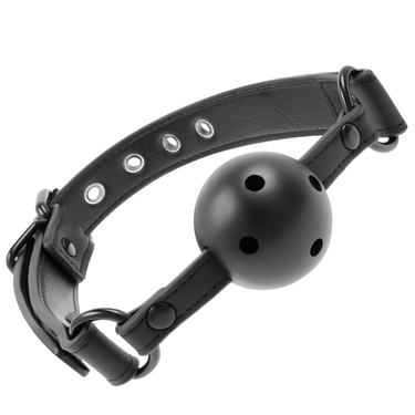 Bavaglio BDSM in Pelle Vegana Regolabile per Giochi Fetish Submissive